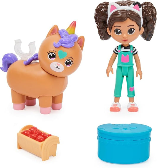 Gabby's Dollhouse, Gabby Girl and Kico the Kittycorn Toy Figures Pack 3 and