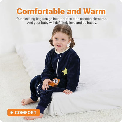 Baby Sleeping Sack Sleeveless, Toddler Sleeping Bag with Legs