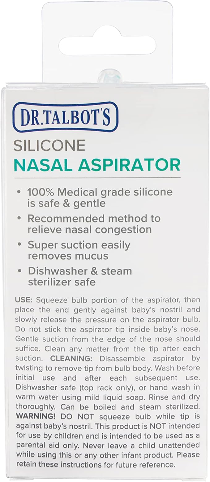 Dr. Talbot's Nasal Aspirator for Babies - Silicone