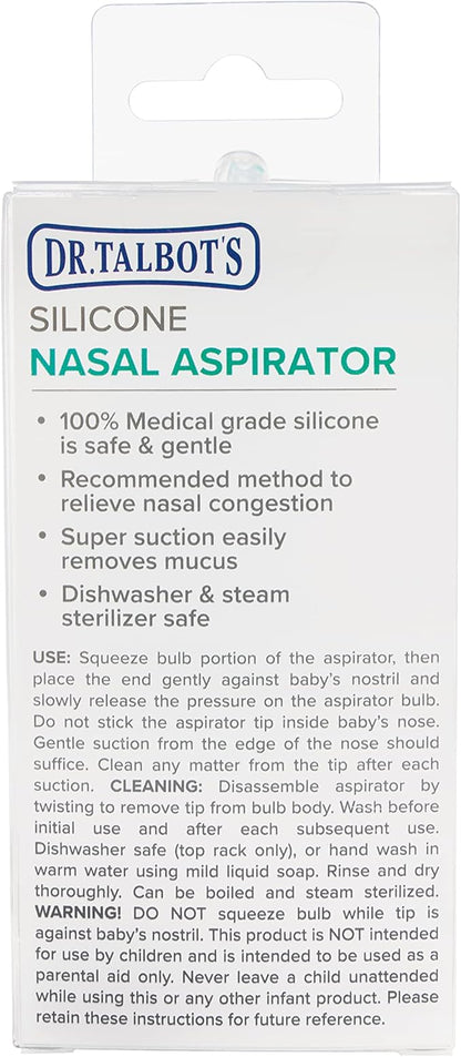 Dr. Talbot's Nasal Aspirator for Babies - Silicone