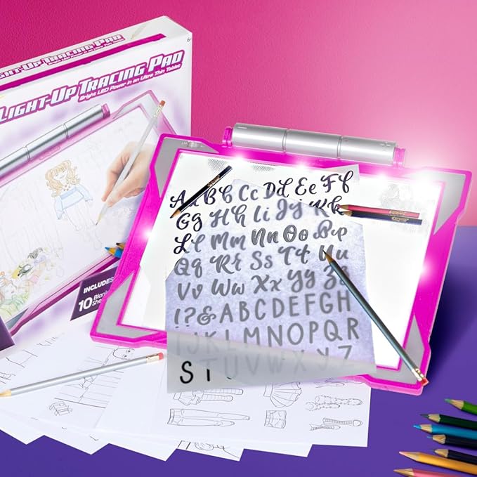 Crayola Light Up Tracing Pad - Pink, Art Kit for Kids, Kids Toys & Games, Light Box, Gifts for Girls & Boys, 6+ [Amazon Exclusive]