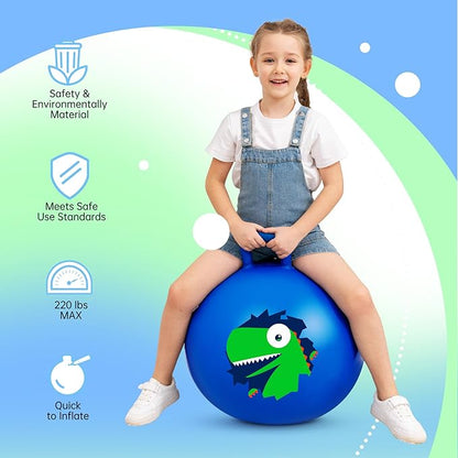 Hopper Ball, Hopping Toys for Kids 18inch Bouncy 3-8, Inflatable