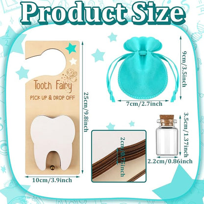 3 Pcs Tooth Fairy Tooth Holder Bag Tooth Fairy Door