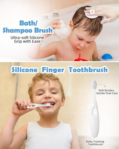 Lictin Baby Grooming and Health Kit, Safety Care Set, Newborn Nursery Health Care Set with Hair Brush,Comb,Nail Clippers and More for Newborn Infant Toddlers Baby