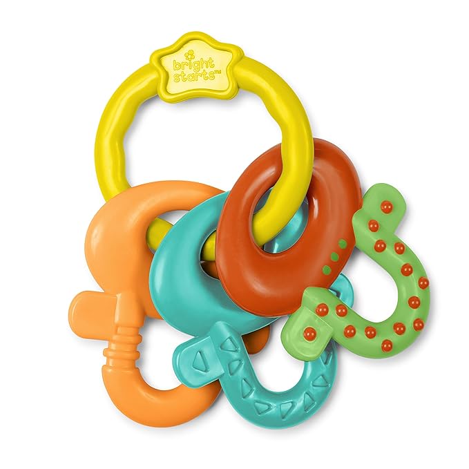 Bright Starts Teeth Relief 8pc Gift Set - BPA-Free Baby Teethers, Refrigerated Teething Toys 3 Months+