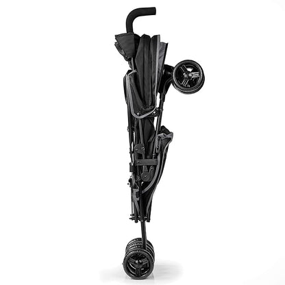 Summer by Ingenuity 3D Mini Convenience Stroller – Lightweight Stroller with Compact Fold, Multi-Position Recline, Canopy with Pop Out Sun Visor and More – Umbrella Stroller for Travel and More, Gray