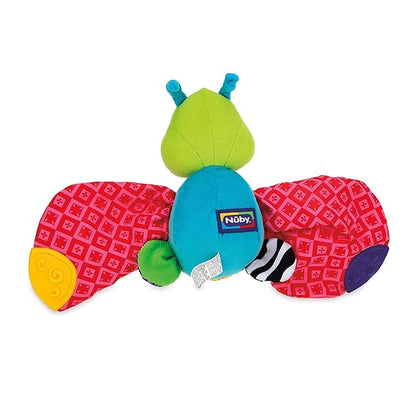 Nuby Teether Tugz Plush Silicone Teething Toy - Baby Teething Toy 3+ Months