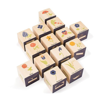 Uncle Goose Flower Blocks - Made in The USA