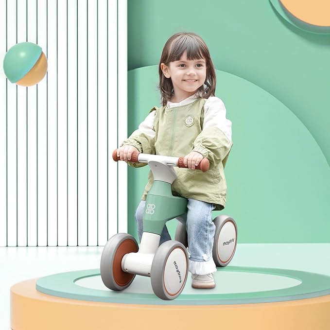 Maydolly Baby Balance Bike, Toddler Balance Bike for 1 Year Old Boys Girls 4 Wheels 10-36 Month