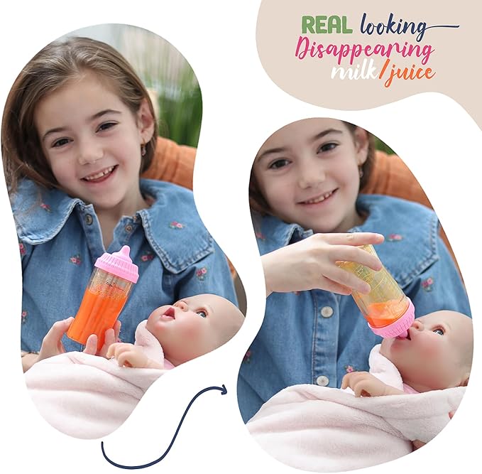 Baby Doll Accessories Set, Magic Bottles Baby Doll Set 7 Piece