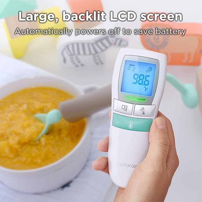 Motorola Care 3-in-1 Non-Contact Baby Forehead Thermometer - Body, Food or Liquid Temperature
