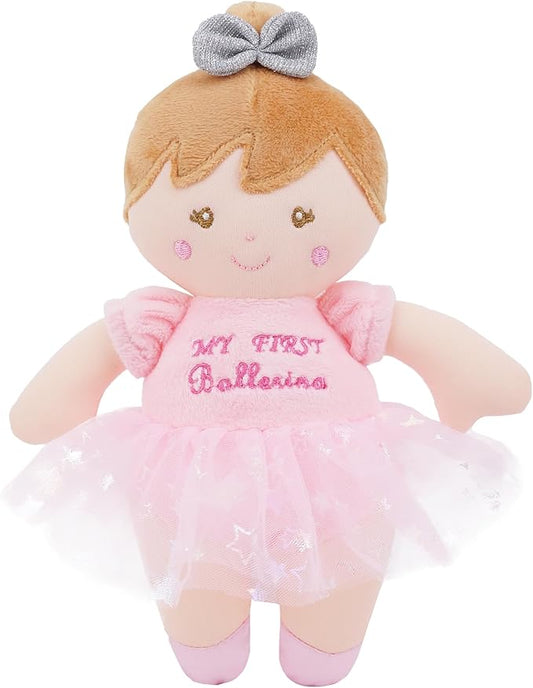 9" Soft Ballerina Baby Doll Freya - Adorable My First Baby Doll for Infants