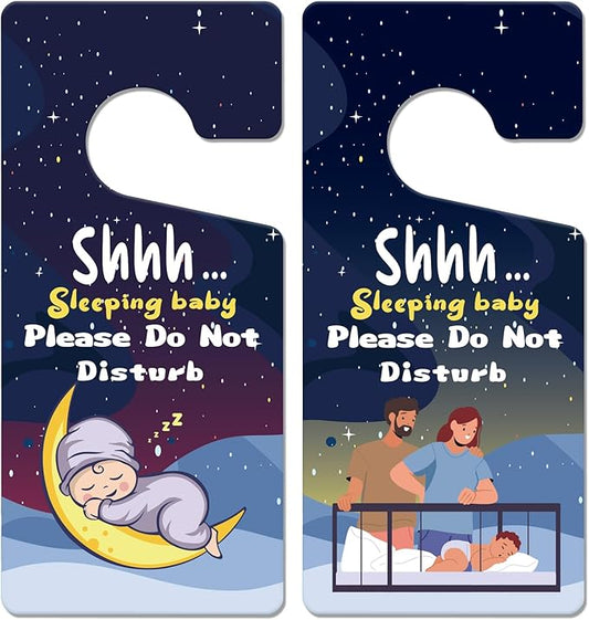 Baby Sleeping Sign - 2PCS Baby Sleeping Sign for Front