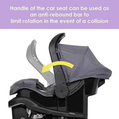 Baby Trend Expedition® Zero Flat Jogger Travel System with LED Lights, Dash Grey