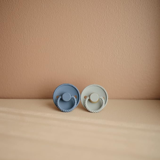 Frigg Rope SilkySoft Silicone Baby Pacifier | Made in Denmark 6-18 Months)
