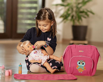 HappyVk- Baby Doll Diaper Bag with Doll Changing Pad- Handbag