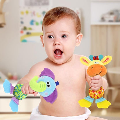 dearlomum Baby Play Mat Baby Gym,Funny Play Piano Tummy Time Baby Activity Gym Mat with 5 Infant Sensory Baby Toys and 2 Baby Soft Rattles 0 to 3 6 9 12