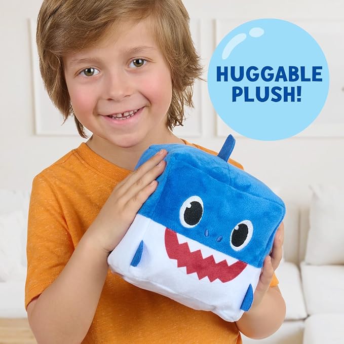 Baby Shark Nesting Dolls, Plush Cube Characters That Play Music