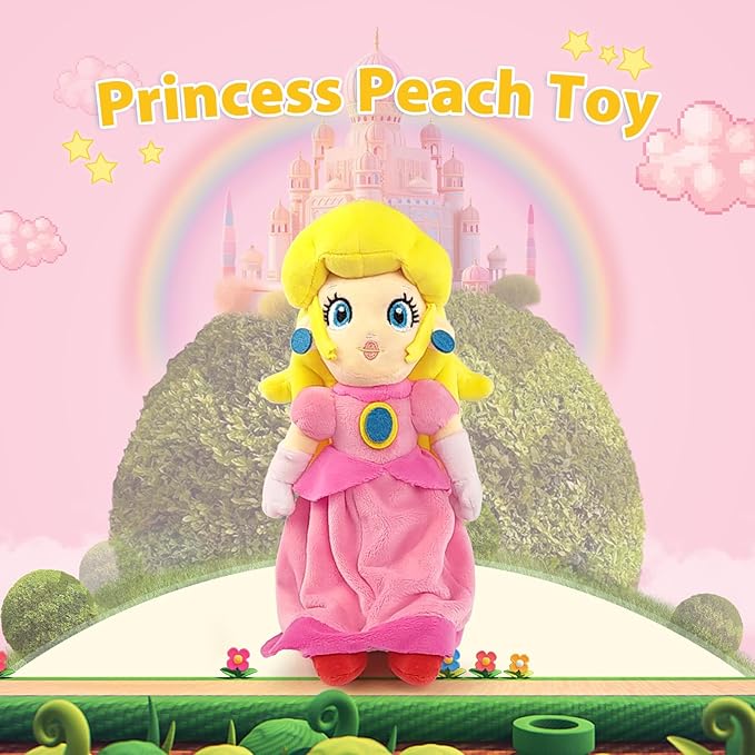 Princess Peach Plush Toy Princess Peach Doll Collection Mario Plush 11 Inch