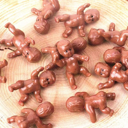 1.2" King Cake Babies Mini Plastic Babies for Baby Shower