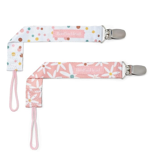 BooginHead by Infantino Universal Pacifier Clips, Infant & Toddler Girls