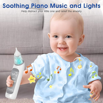 Electric Nasal Aspirator for Baby - Baby Nose Sucker, Snot Booger Mucus Remover for Baby Toddler Infant Newborn Kid 3 Suction