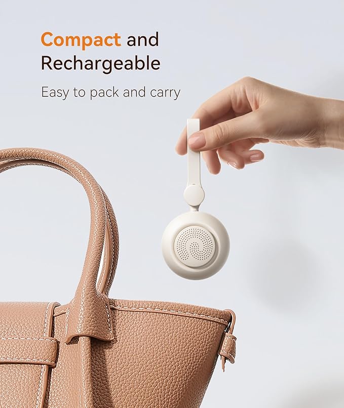 Dreamegg Portable Sound Machine - White Noise Machine for Stroller & Car Seat, Baby Sleep Soother with 19 Soothing Sounds & Nursery Light, Travel Essential, Registry Gift