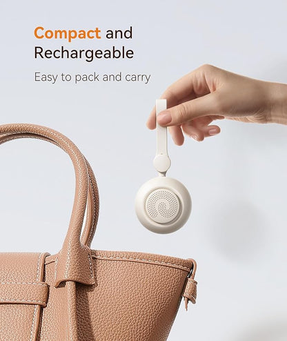 Dreamegg Portable Sound Machine - White Noise Machine for Stroller & Car Seat, Baby Sleep Soother with 19 Soothing Sounds & Nursery Light, Travel Essential, Registry Gift