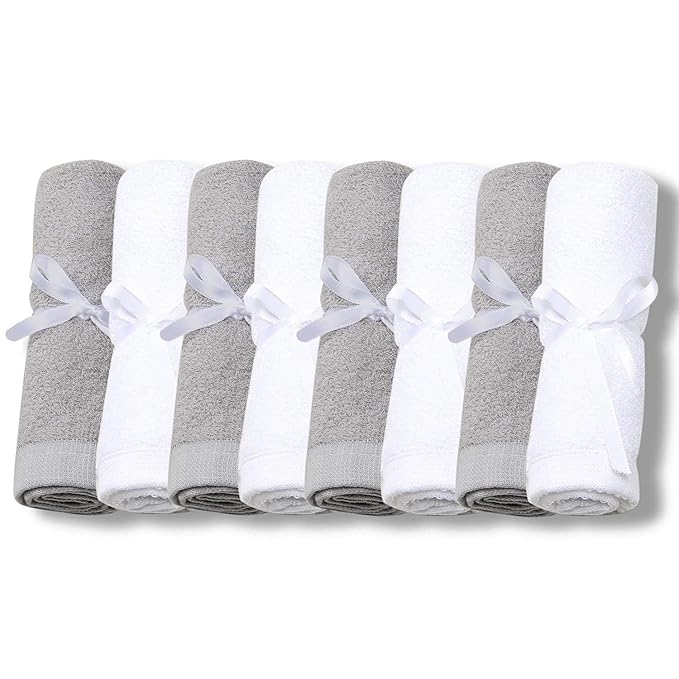 Sweet Child 8-Pack Baby Washcloths - Soft Rayon Washcloth, Baby Wash Cloths