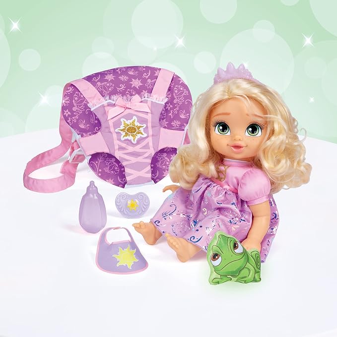Disney Princess Rapunzel Baby Doll Deluxe with Tiara, Carrier