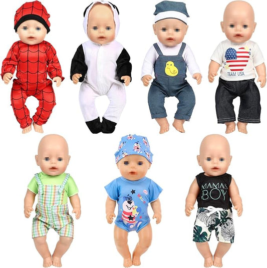 SOTOGO 7 Sets 18 Inch Doll Clothes Doll Outfits Doll 18 Inch