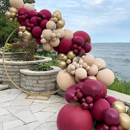 105pcs Burgundy Balloons 12inch Maroon Party Latex Balloons for Birthday, Graduation