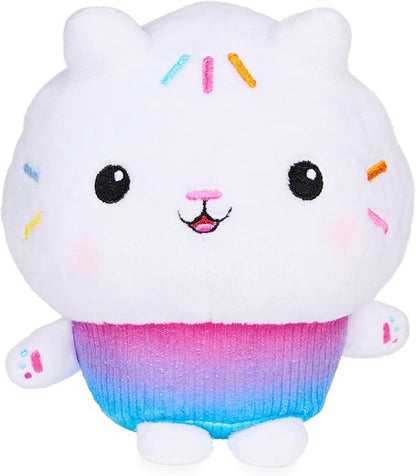 Gabby’s Dollhouse, 7-inch Cakey Cat Purr-ific Plush Toy 3 and