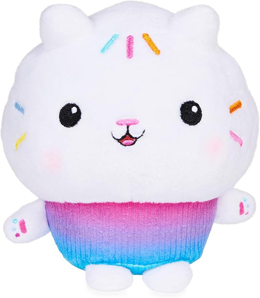 Gabby’s Dollhouse, 7-inch Cakey Cat Purr-ific Plush Toy 3 and