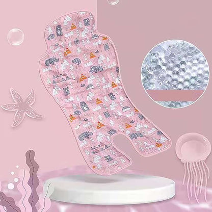 Gel Car Seat Cooler Pad, Summer Soft Breathable Cooling Pad Ice Cushion for Babies, Washable Summer Cooler Mat for Stoller, High Chair, Safety Seat