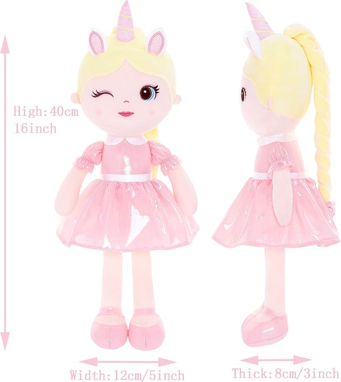 Lazada Plush Baby Doll Soft Girl Toys Unicorn Girls 16"
