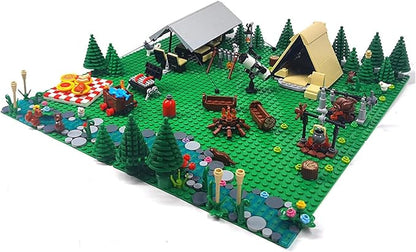 Urban Camping Building Block Kit, Outdoor Forest Tent Camping Adventure Toys 675Pcs）