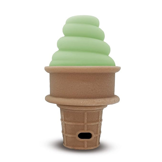 SweeTooth Ice Cream Cone Shaped Baby Teether - Growing Green