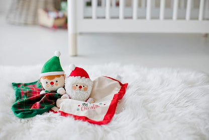 Pearhead Baby's First Christmas Security Blanket, Soft Baby Lovey for Babies