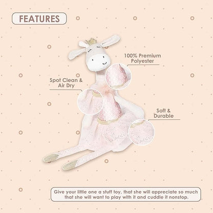 MON AMI Giraffe Ballerina Doll - 15", Plush Giraffe Stuffed Animal Doll