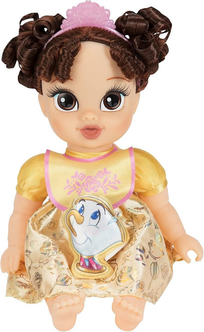 Disney Princess Belle Baby Doll Deluxe with Tiara, Carrier