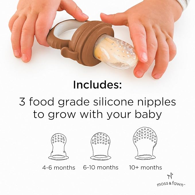 Forage Feeder, Soothing Silicone Frozen Baby Food Teething Toy