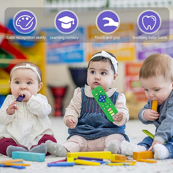 Chuya Remote Teethers Silicone Baby Teething Toys TV Remote Teether Toy
