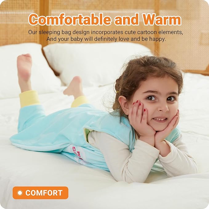 Infant Toddler Sleeping Bag, Baby Sleeping Sack Sleeveless 4 Season 5-6T, Giraffe