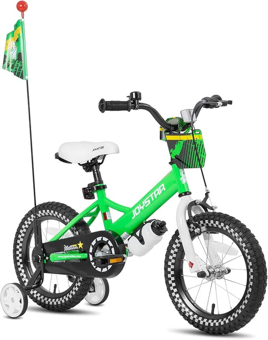 JOYSTAR Little Daisy Kids Bike for Girls Boys Ages 2-7 Years, 12 14 16 Inch Girls Bikes with Doll Bike Seat & Streamers