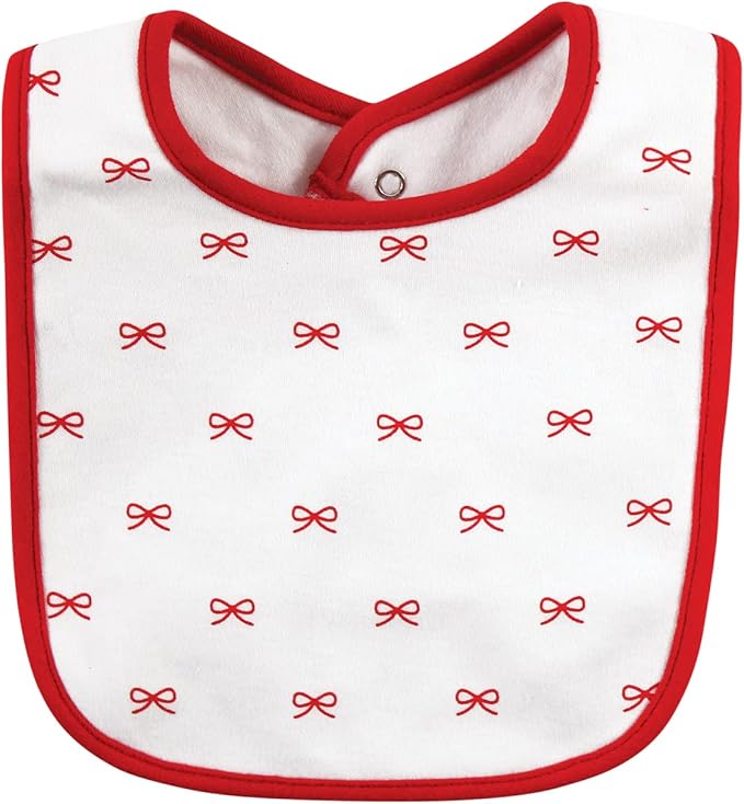 Hudson Baby Unisex BabyCotton Bib and Headband or Caps Set