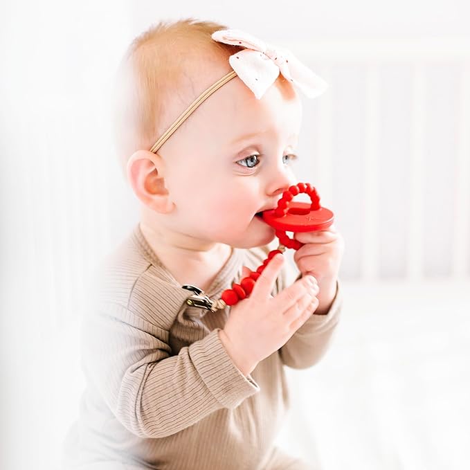 Ryan and Rose Cutie Bit Teether (Red)