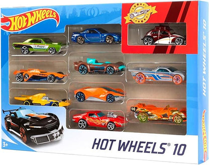 Hot Wheels Toy Cars & Trucks 10-Pack, Set of 10 1:64 Scale Vehicles