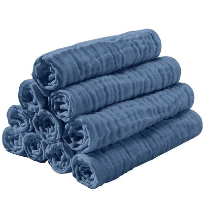 Yoofoss Muslin Burp Cloths for Baby 10 Pack 100% Cotton 20''X10'' Super
