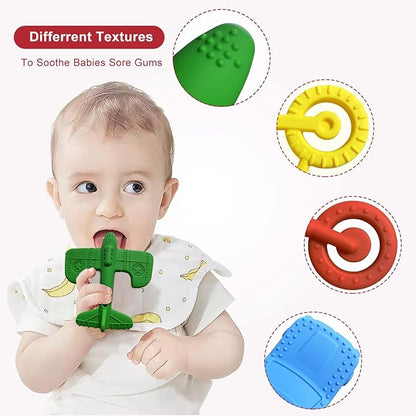 Teething Toys for Babies 6-12 Months 12-18 Months, Baby Teething Toys (6 Pack)